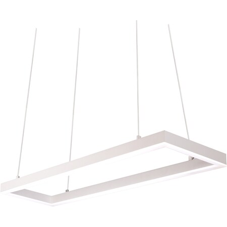 Kuzco Lighting Piazza - Rectangular Pendant With Powder Coated Extruded Aluminum PD61230-WH